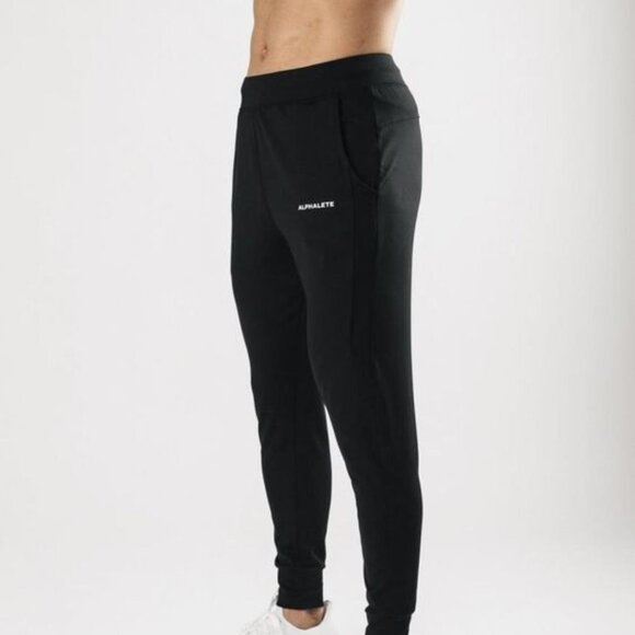 NEW Alphalete Men's PREMIUM V2 JOGGER BLACK - Picture 3 of 10